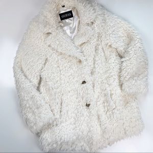Guess Extra Large womens Faux Fur Teddy Bear coat
